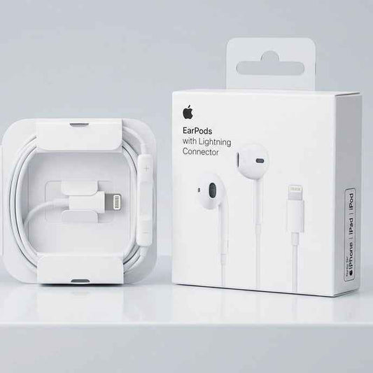 Direct Hand Free Medicated Sound Earphones with Lightning Connector for iPhone ( - Mobile Accessories available at Ghar