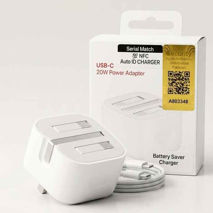 Apple 20W USB-C Power Adapter (Original Mercantile) Fast Charger for iPhone, iPa - Mobile Accessories available at Ghar