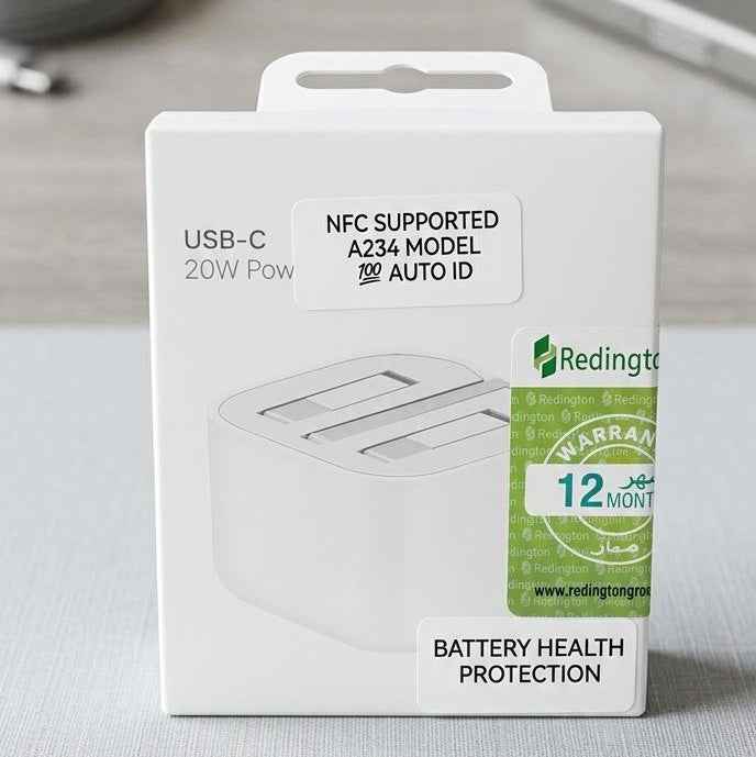 Apple Original 20W USB-C Power Adapter (Redington) Fast Charger for iPhone, iPad - Mobile Accessories available at Ghar