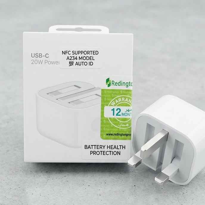 Apple Original 20W USB-C Power Adapter (Redington) Fast Charger for iPhone, iPad - Mobile Accessories available at Ghar