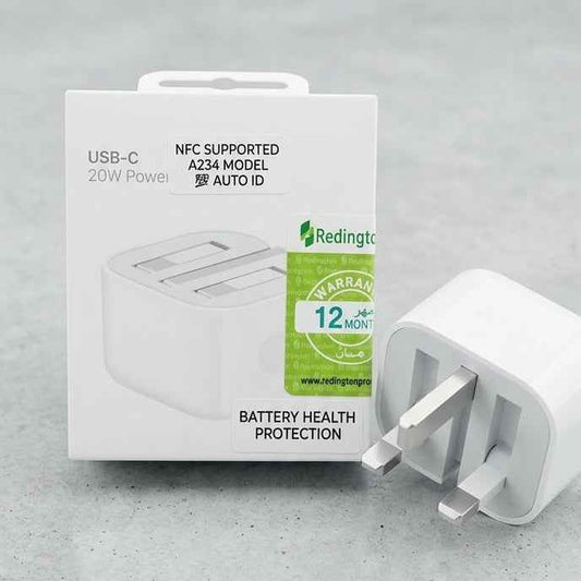 Apple Original 20W USB-C Power Adapter (Redington) Fast Charger for iPhone, iPad - Mobile Accessories available at Ghar