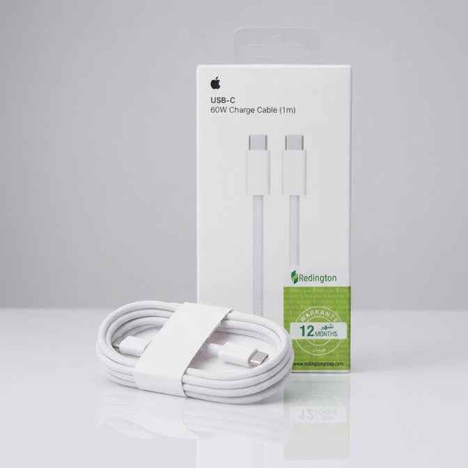 Official Apple USB-C Charge Cable (1m) – 60W Power Delivery, Braided Design - Mobile Accessories available at Ghar Mart