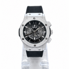 Men's Silver Skeleton Chronograph Watch with Black Leather Strap | GharMart