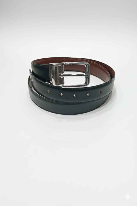Men's Reversible Dual-Side Genuine Leather Belt - Men's Fashion available at Ghar Mart Pakistan