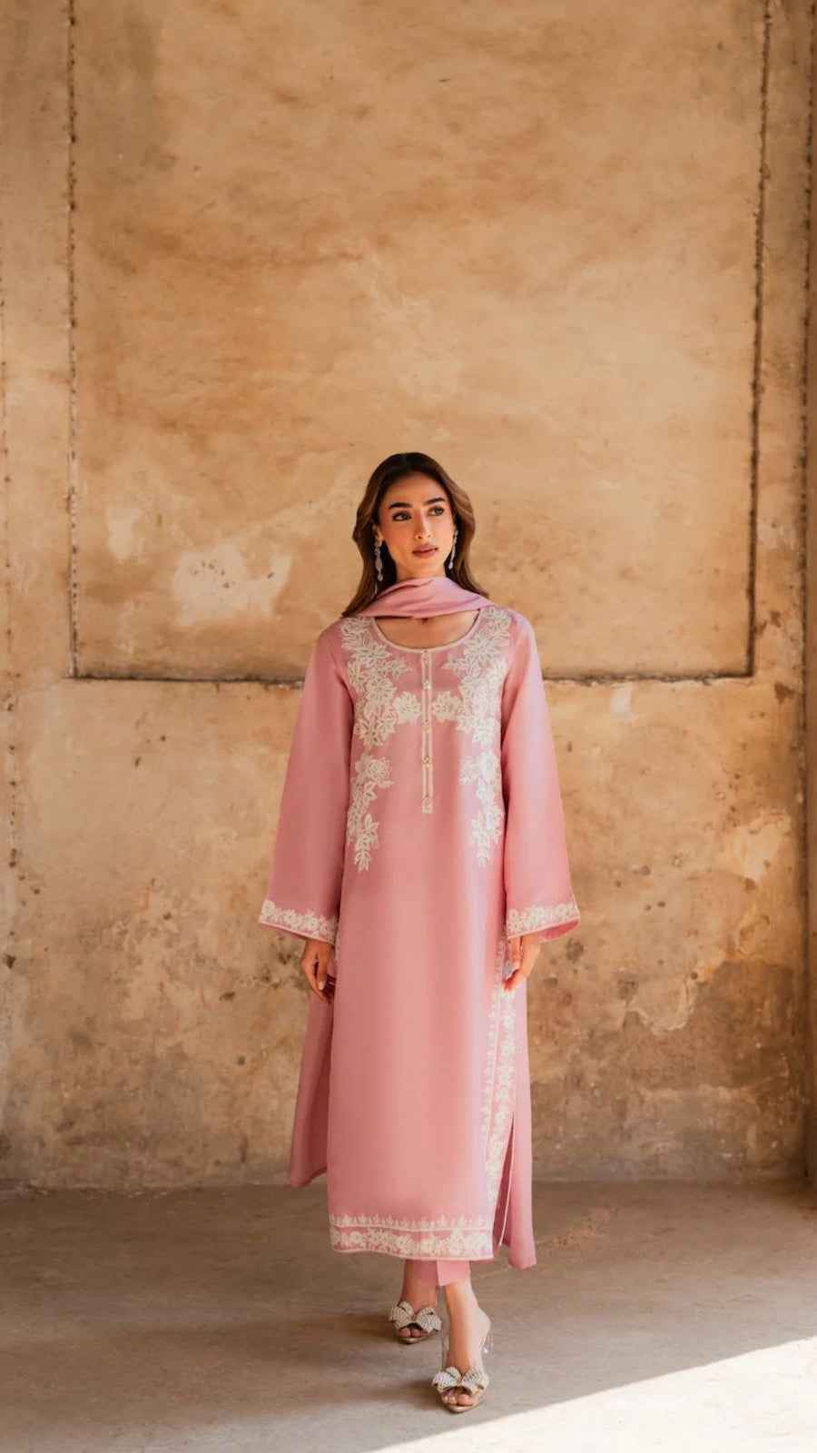 Mirana Code 33 Embroidered Lawn Airjet 3PC Suit with Bamber Lace Dupatta – Unsti - Women's Fashion available at Ghar