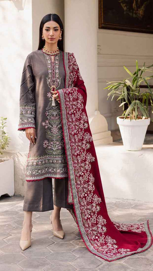 Marjaan (Anaari) Luxury Chicken Kari Embroidered Cotton Suit 2026 with Heavy Chi - Women's Fashion available at Ghar