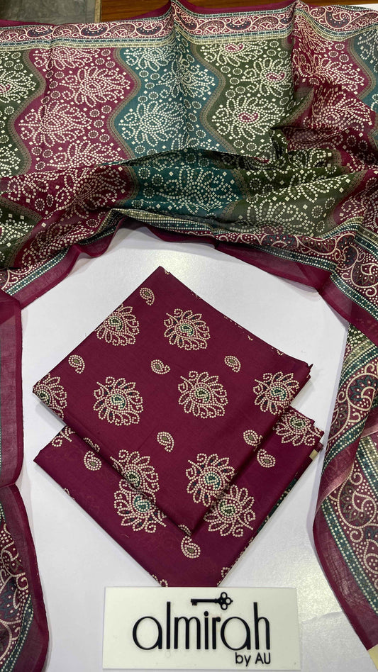 Almirah Original Vol. 13 Printed Lawn 3PC Suit – Unstitched Summer Collection 20 - Women's Fashion available at Ghar
