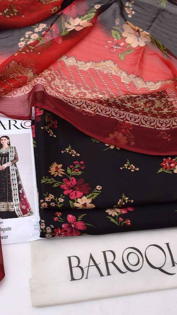 2026 Printed Lawn 3PC Suit with Chiffon Dupatta – Unstitched Summer Collection # - Women's Fashion available at Ghar