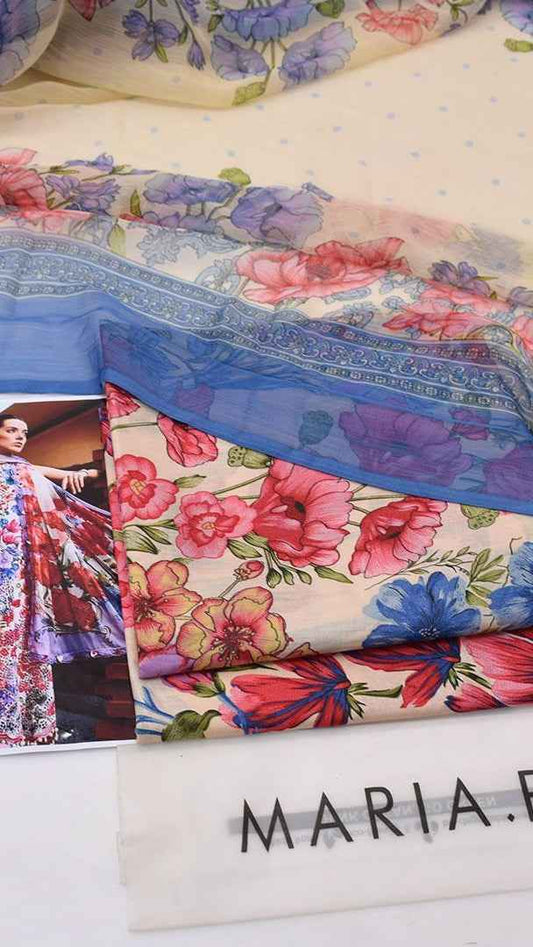 2026 Printed Lawn 3PC Suit with Chiffon Dupatta – Unstitched Summer Collection # - Women's Fashion available at Ghar