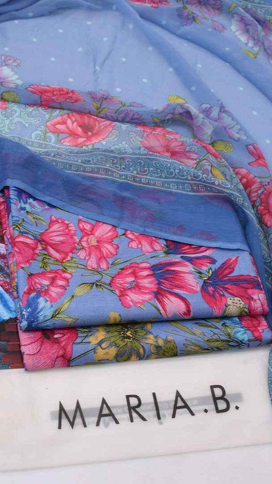 2026 Printed Lawn 3PC Suit with Chiffon Dupatta – Unstitched Summer Collection # - Women's Fashion available at Ghar