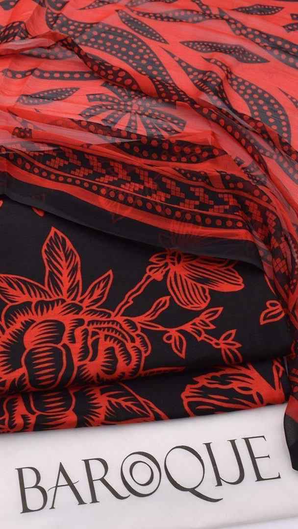 2026 Printed Lawn 3PC Suit with Chiffon Dupatta – Unstitched Summer Collection # - Women's Fashion available at Ghar