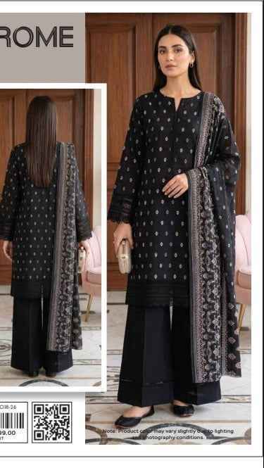 Monocrom MDL Original Digital Printed Lawn 3PC Suit with Airjet Dupatta – Unstit - Women's Fashion available at Ghar