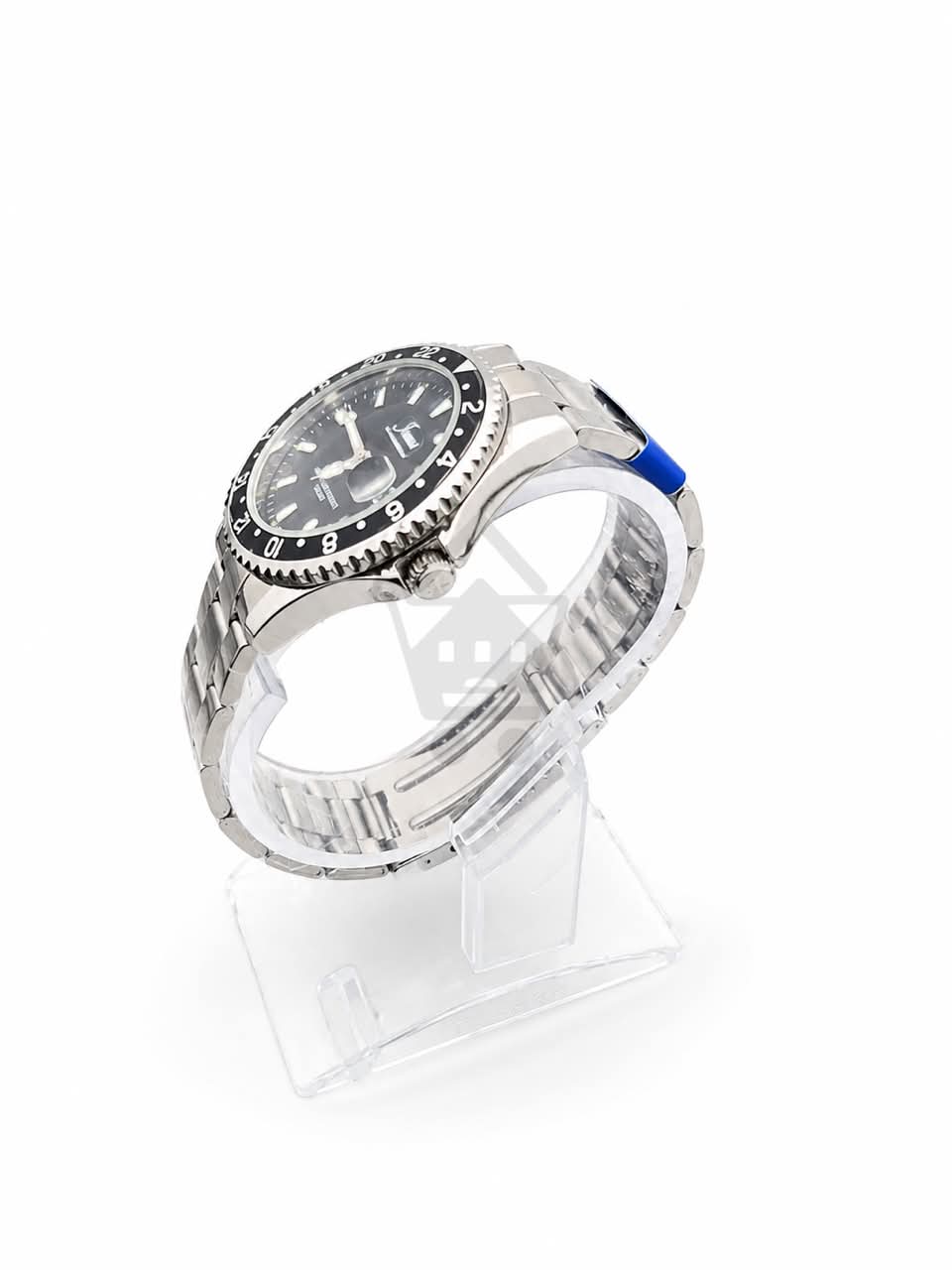 Junos Men’s Luxury Stainless Steel GMT Watch – Black Dial, Date Display & Water Resistant Design