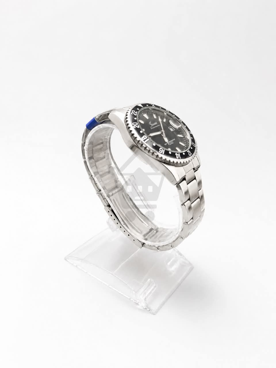 Junos Men’s Luxury Stainless Steel GMT Watch – Black Dial, Date Display & Water Resistant Design