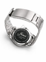 Junos Men’s Luxury Stainless Steel GMT Watch – Black Dial
