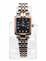 True Worth Ladies Square Bracelet Watch – Black Dial
