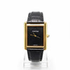 Old Money Tank Style Watch – Black Dial & Gold Case