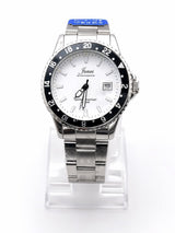 Junos Men’s Stainless Steel Watch – White Dial