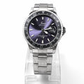 Junos Men’s Stainless Steel GMT Watch – Purple Dial