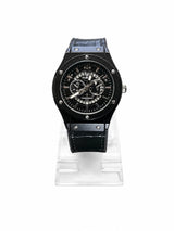 Black Skeleton Chronograph Luxury Watch | Ghar Mart
