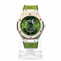 Green Skeleton Chronograph Luxury Watch | Ghar Mart