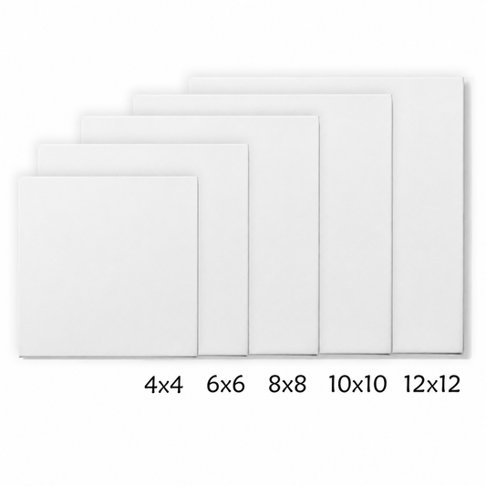 Premium Blank White Stretched Canvas for Painting & Crafts – Multiple Sizes - Canvas available at Ghar Mart Pakistan