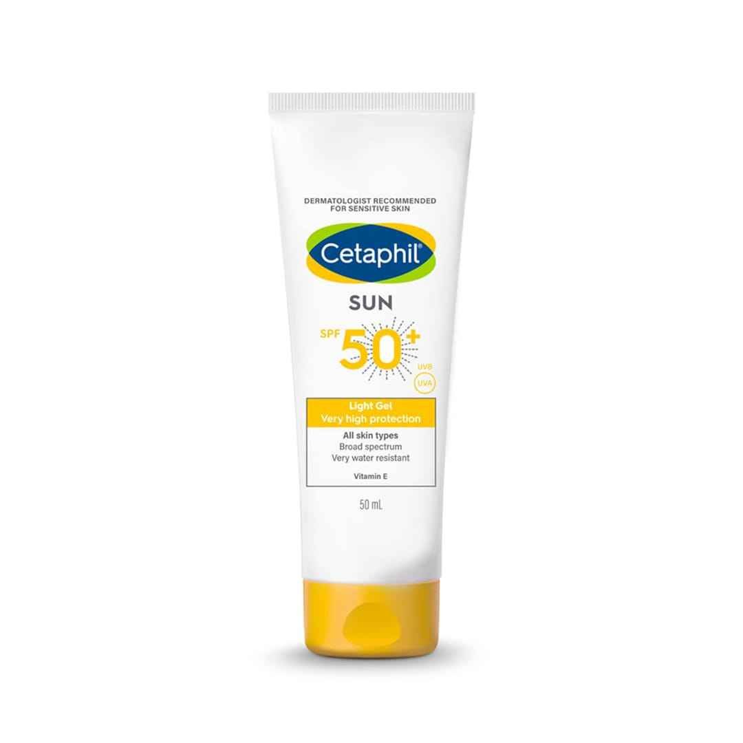 Cetaphil Sun SPF 50+ Light Gel Sunscreen 50ml – Broad Spectrum UVA/UVB Protection - Glow By Anie