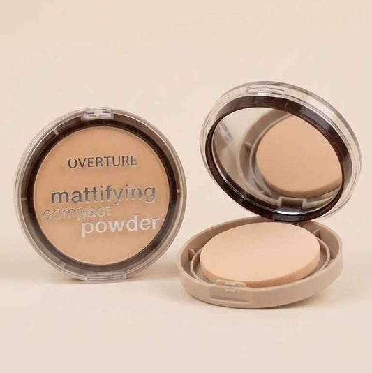 Overture Mattifying Compact Powder – Oil Control Face Powder for Smooth Matte Finish