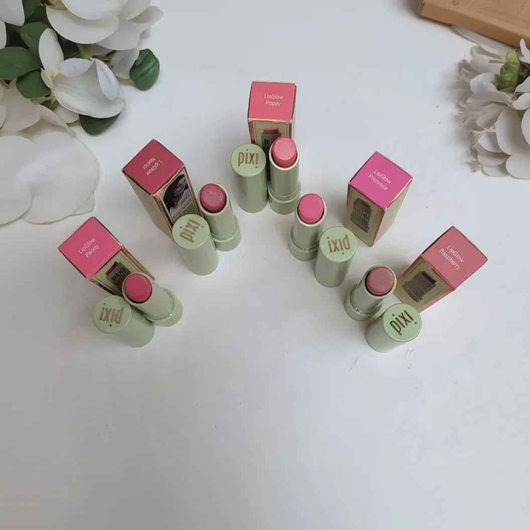 Pixi LipGlow Hydrating Tinted Lip Balm – Sheer Buildable Colour & Glossy Finish