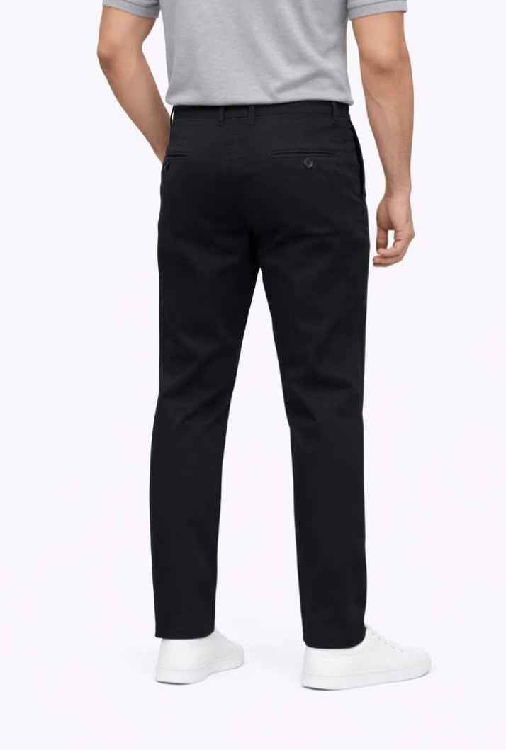 Black Straight Fit Cotton Pant - Men's Fashion available at Ghar Mart Pakistan