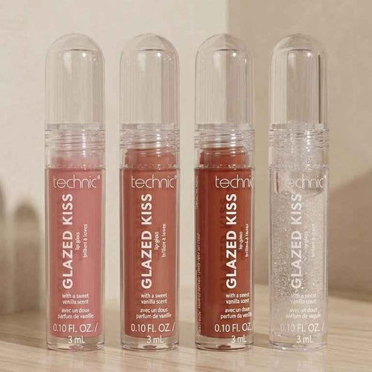 Technic Glazed Kiss Lip Gloss 3ml – High-Shine Juicy Gloss with Vanilla Scent