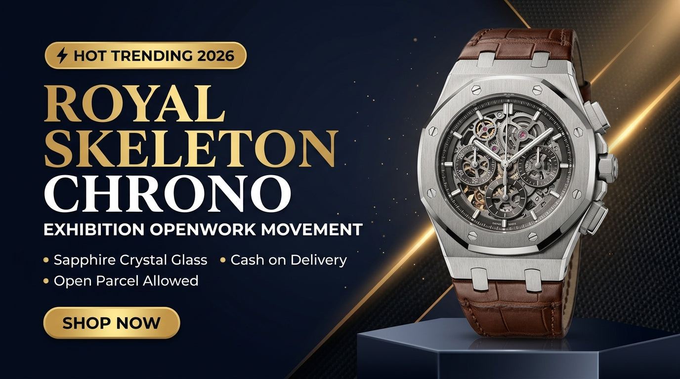 Royal Skeleton Chrono Exhibition Openwork Movement | Hot Trending 2026