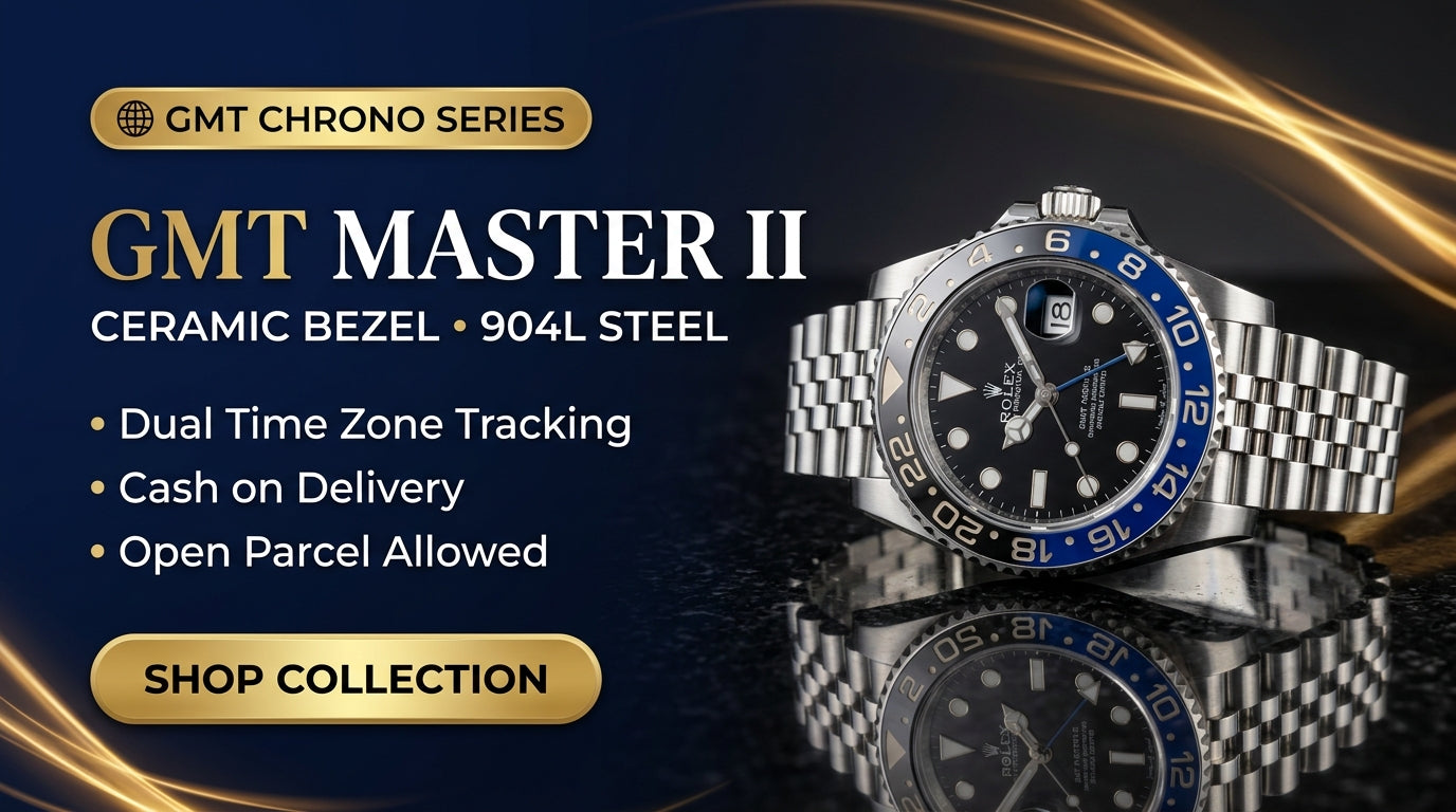 GMT Master II Ceramic Bezel 904L Steel | Dual Time Zone Series
