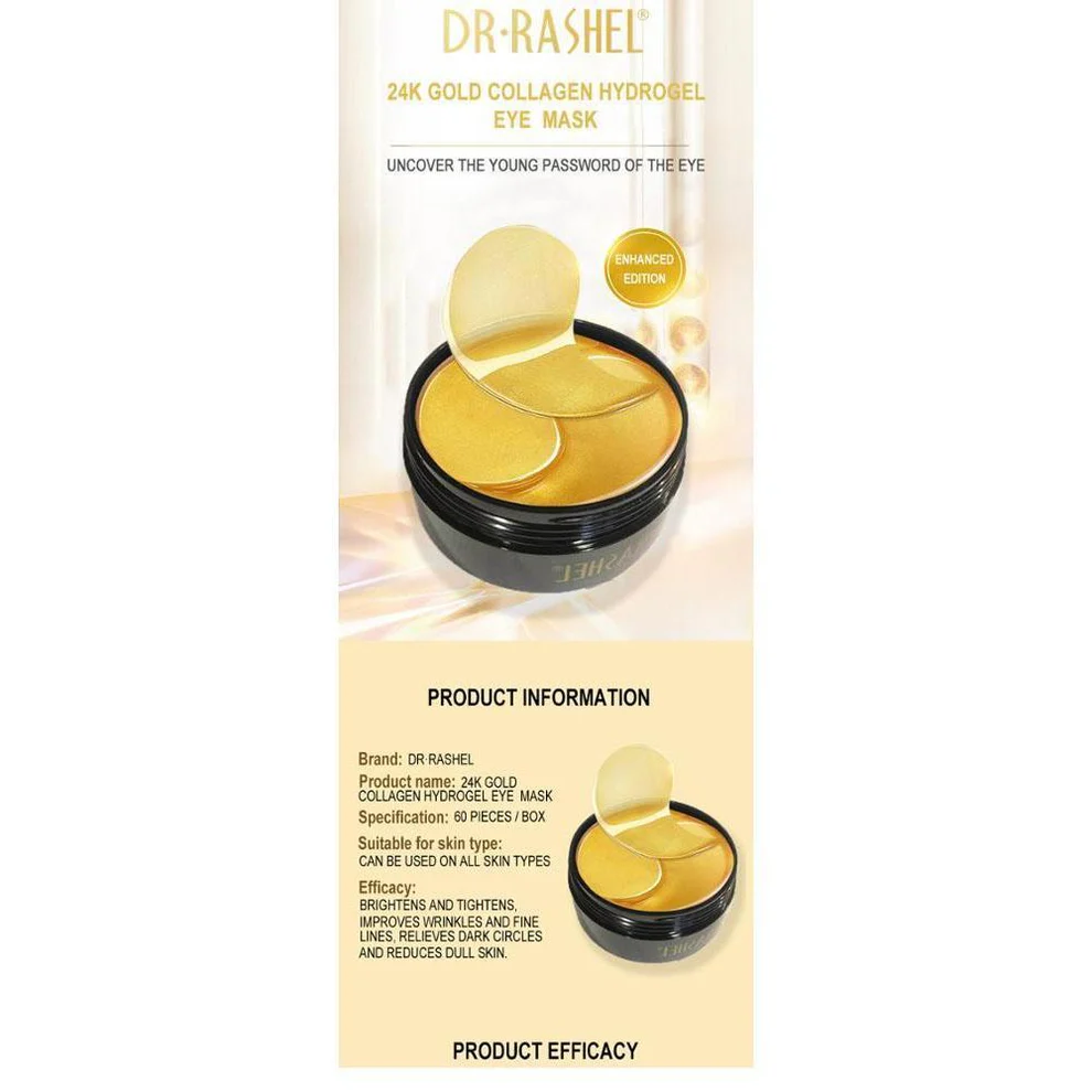 dr.rashel 24k gold collagen hydrogel eye mask dr.rashel 24k gold collagen hydrogel eye mask